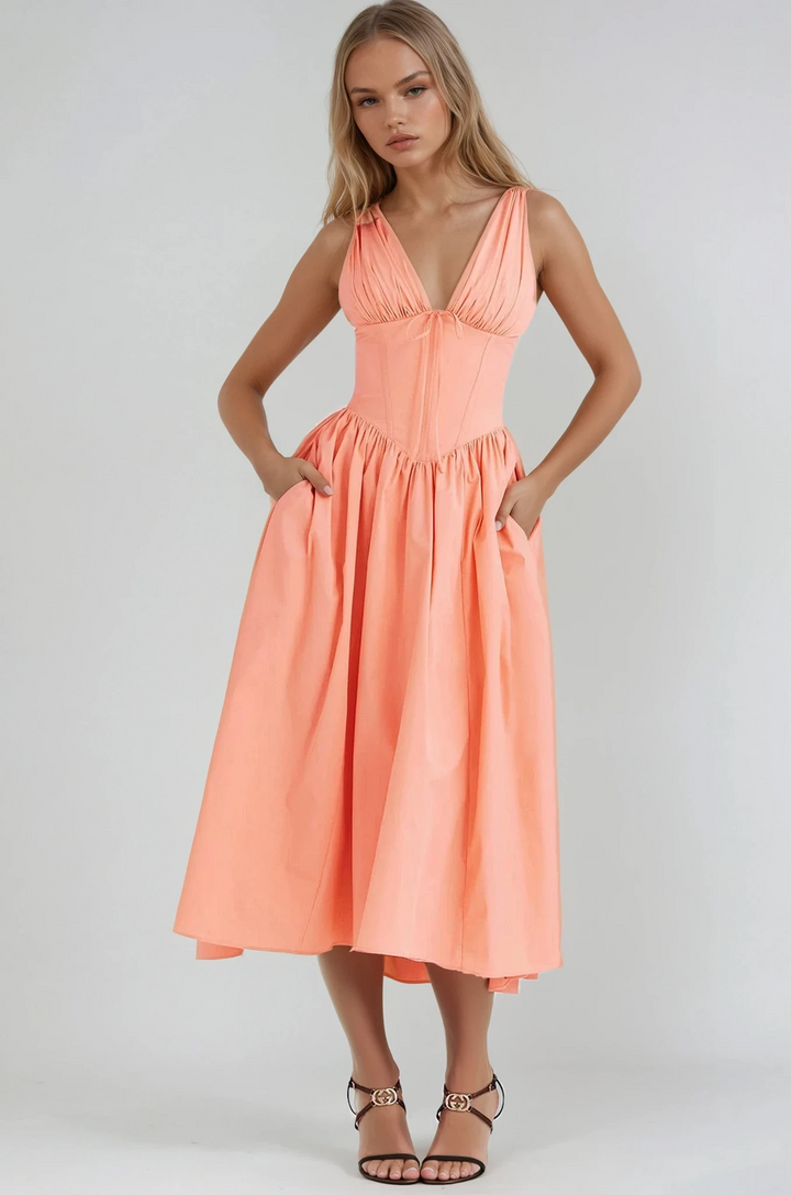 Averly, Sleeveless Floral-Inpired Sundress — foto 3 van 7