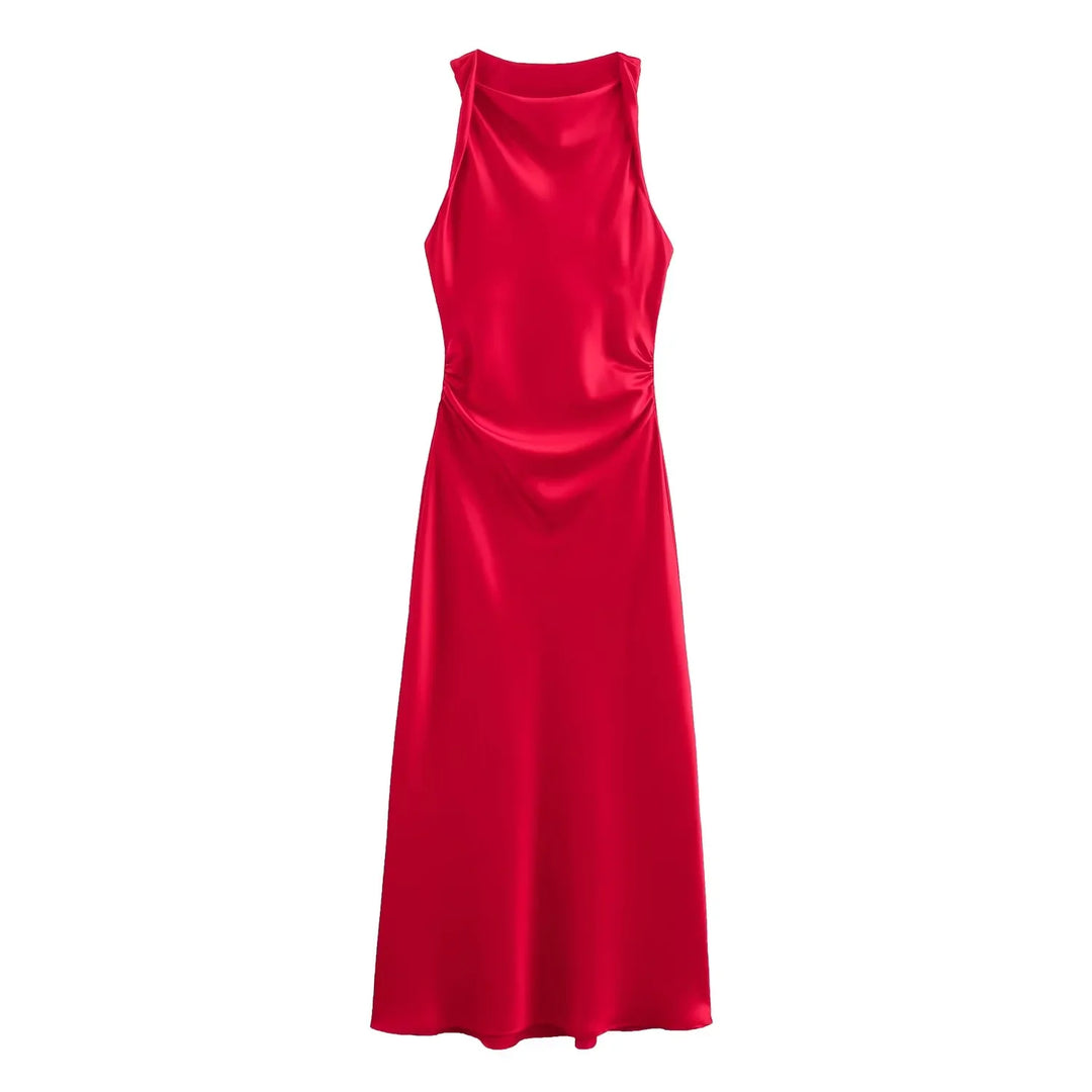 Red dress on a white background