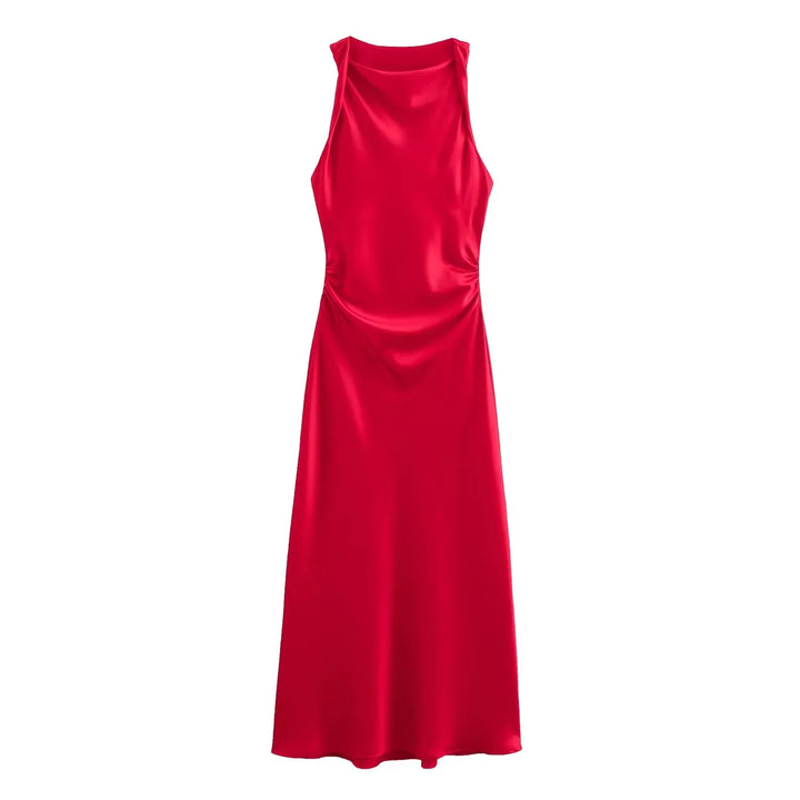 Red dress on a white background