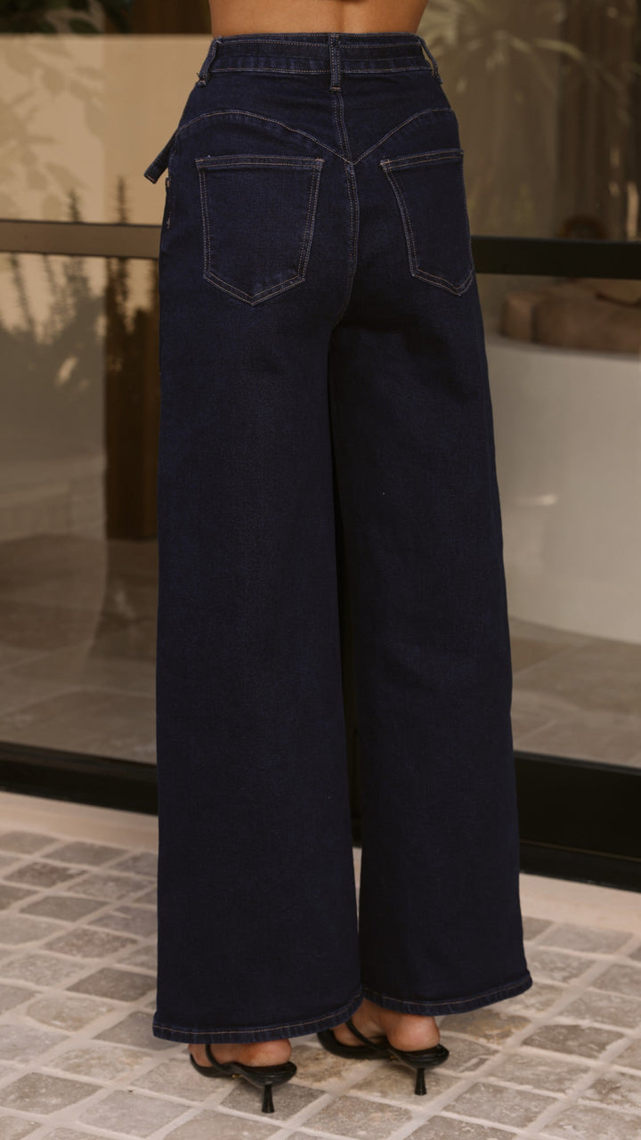 Anoukelle | Women's Jeans Wide Leg Everyday Wear