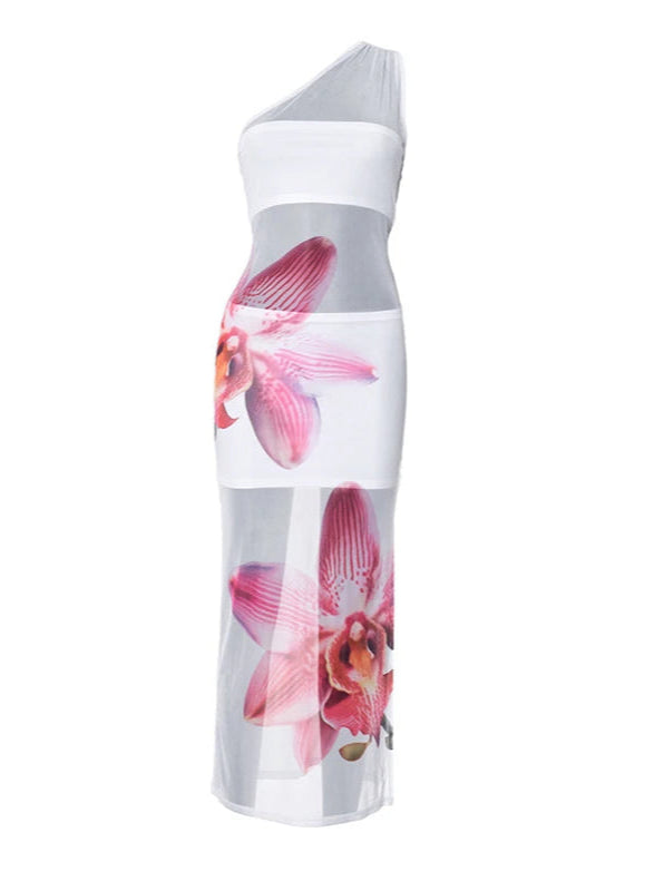Ciraolde | Women's Elegant Strapless | Beach Coverup | Floral Print Dress — 2