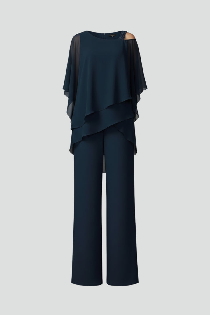 Cirareth | Women's Elegant Off Shoulder Jumpsuit with Wide-Leg Pants — 2