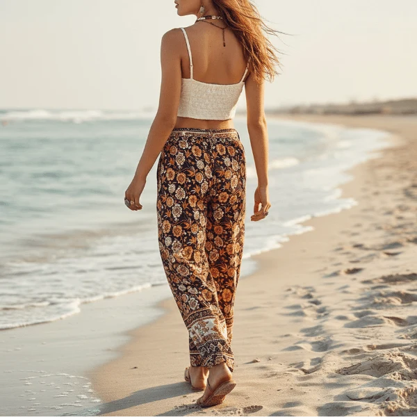 Dahlnova | Women's Tailored Wide Leg Pants — 2
