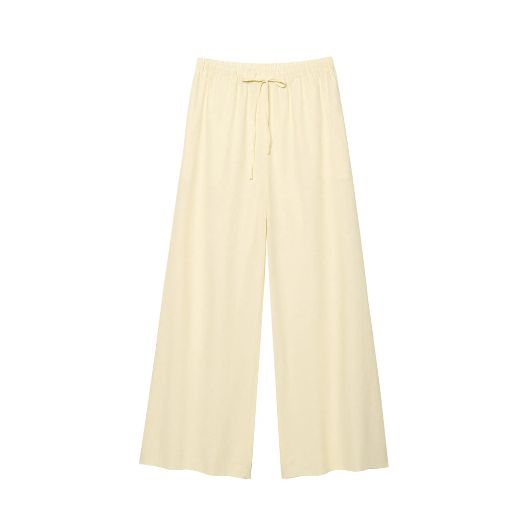 Dahlynn | Puff Sleeve Blouse & Wide Leg Pants Two-Piece Set