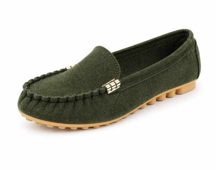 Ella | Women's Orthopedic Comfort loafer slip-on casual — Grün