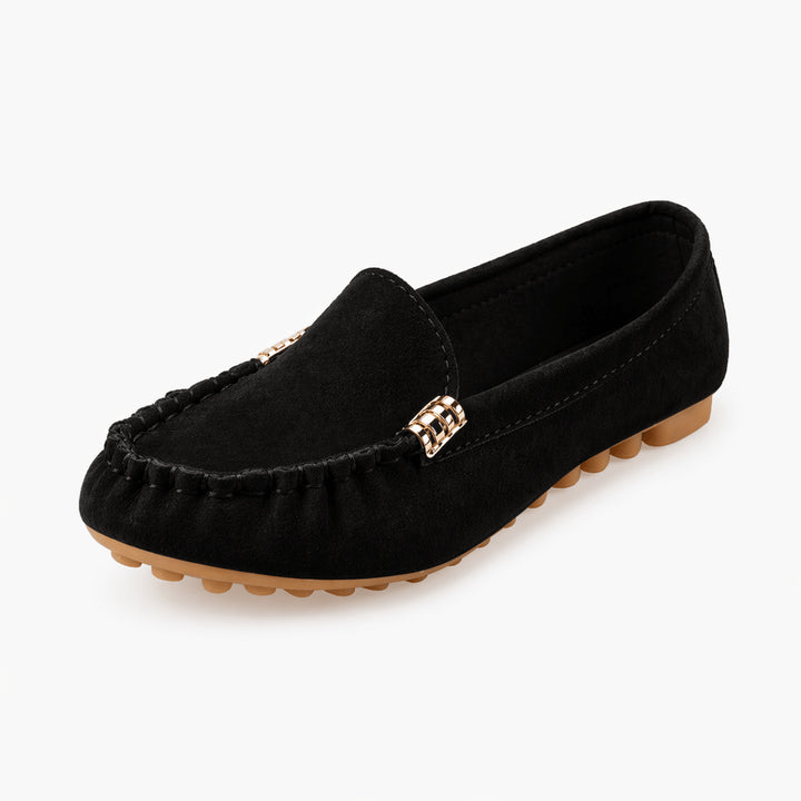 Ella | Women's Orthopedic Comfort loafer slip-on casual — Schwarz
