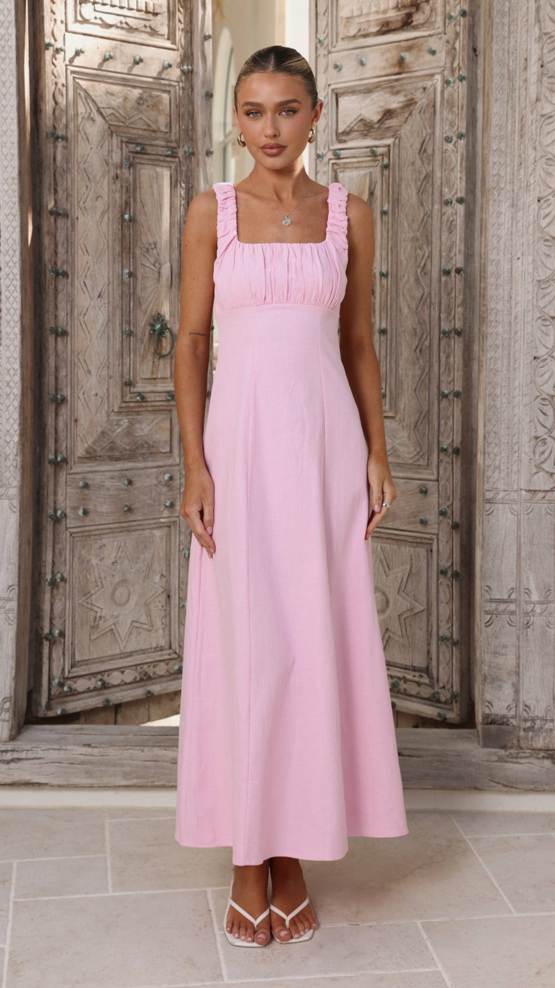 Fenanthe | Women's Dress Wedding Guest - Pink / Blue