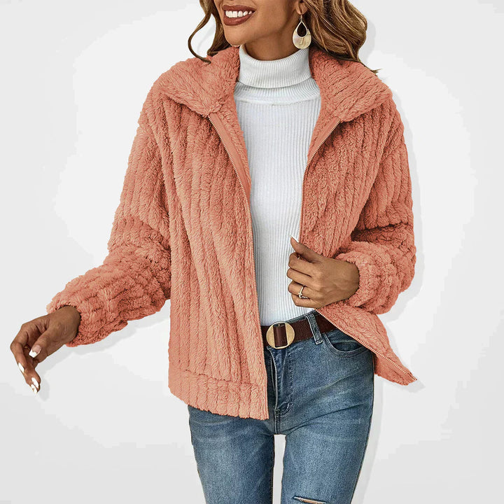 Fiolise | Women's Knit Cozy Fluffy Cardigan Sweaters — Pink