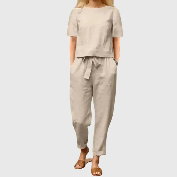Giaessa | Relaxed Tie-Waist Two-Piece Matching Set