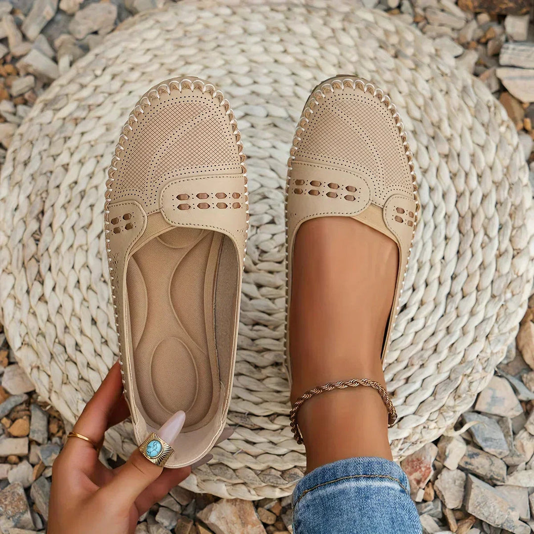Giulia | Women's Orthopedic Comfort Stylish Orthopedic Casual Slip-On Shoes Loafers — Beige
