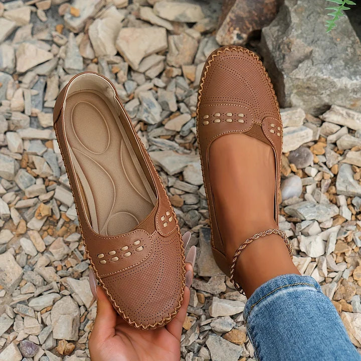 Giulia | Women's Orthopedic Comfort Stylish Orthopedic Casual Slip-On Shoes Loafers — Brown