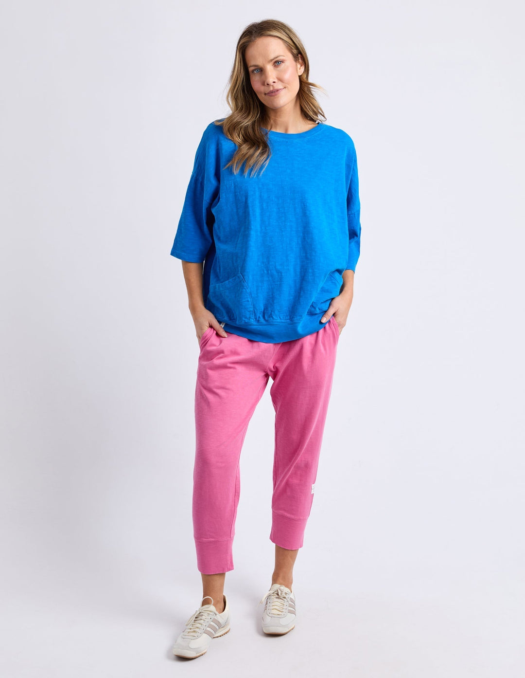 Ilseoura | Women's Casual Stretch ELM MAZIE SWEAT ROYAL ROYAL BLUE Tops — 2