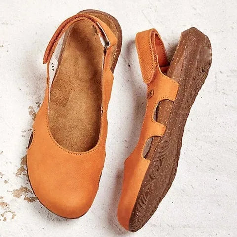 Ilsestine | Women's Comfortable Comfy Orthopedic Sandals — Orange
