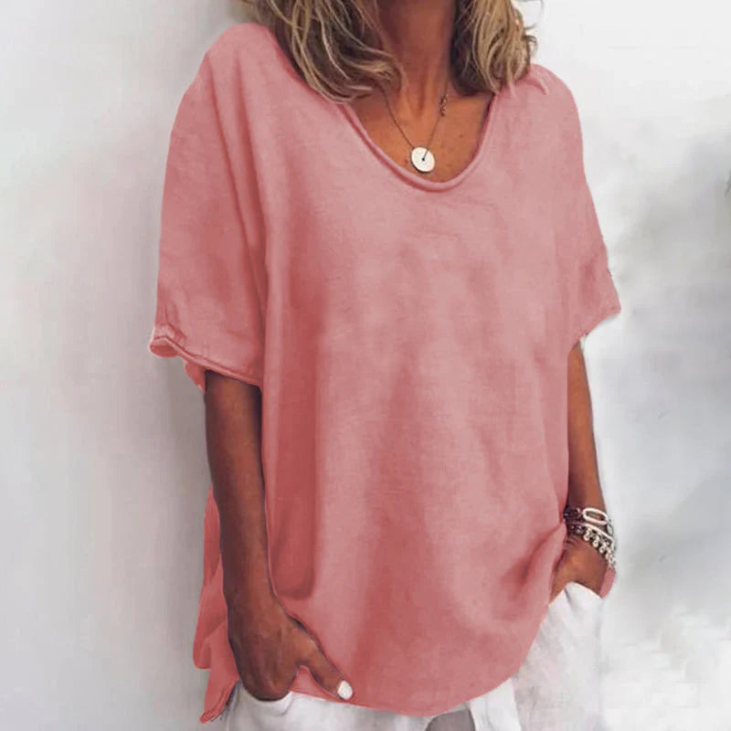 Ionelora | Women's Linen Loose Blouse | Casual Top for — 1