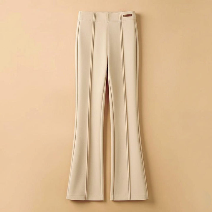 Isabeau | Women's Wide-Leg Linen Celeste Couture High-Waist Pants — 2