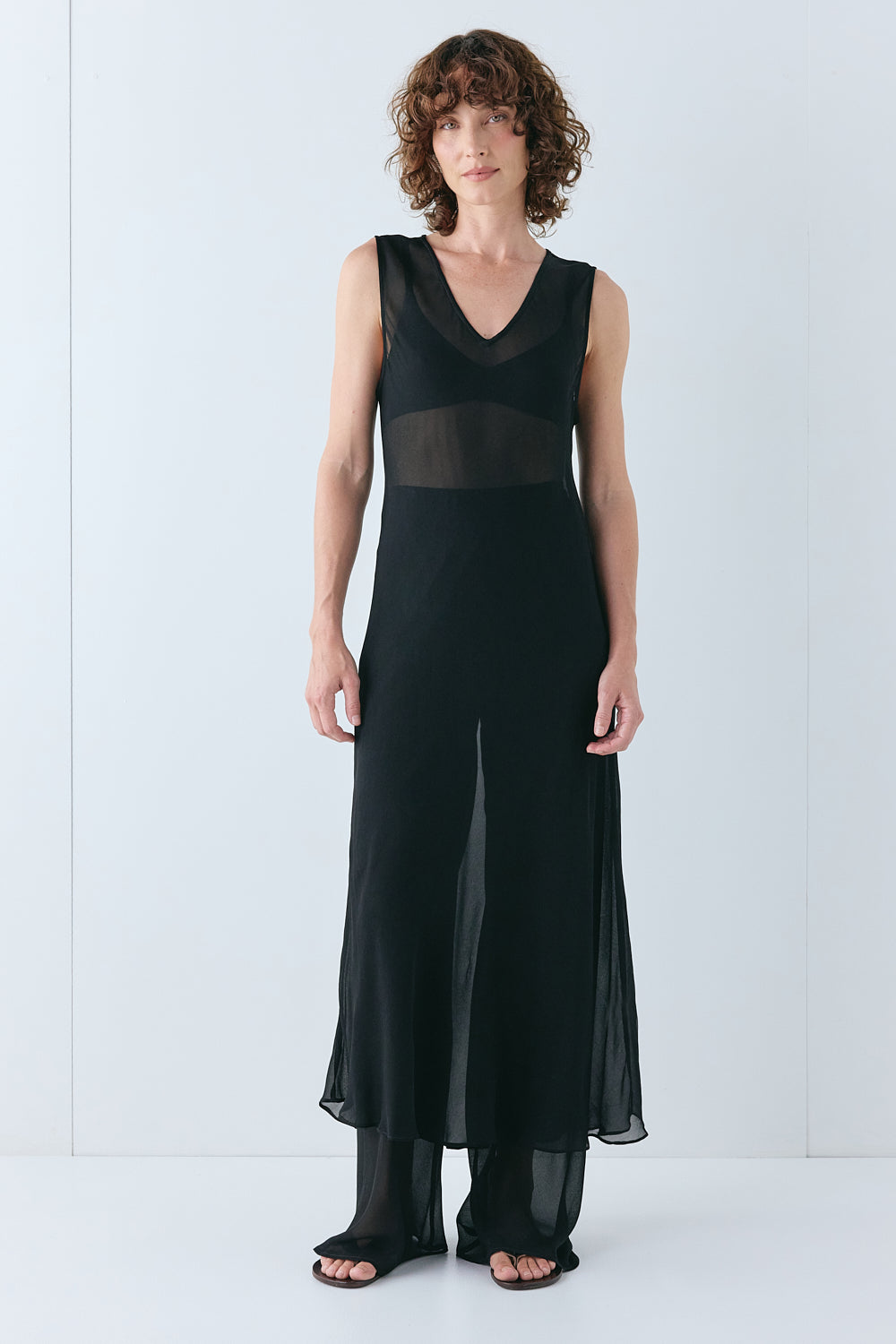 Joradora | Women's Midi Dress Wedding Guest - Black / Red