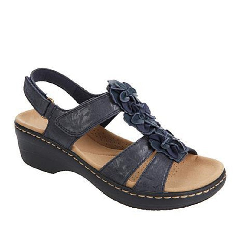 Kairalise | Retro Roman-Style Wedge Sandals