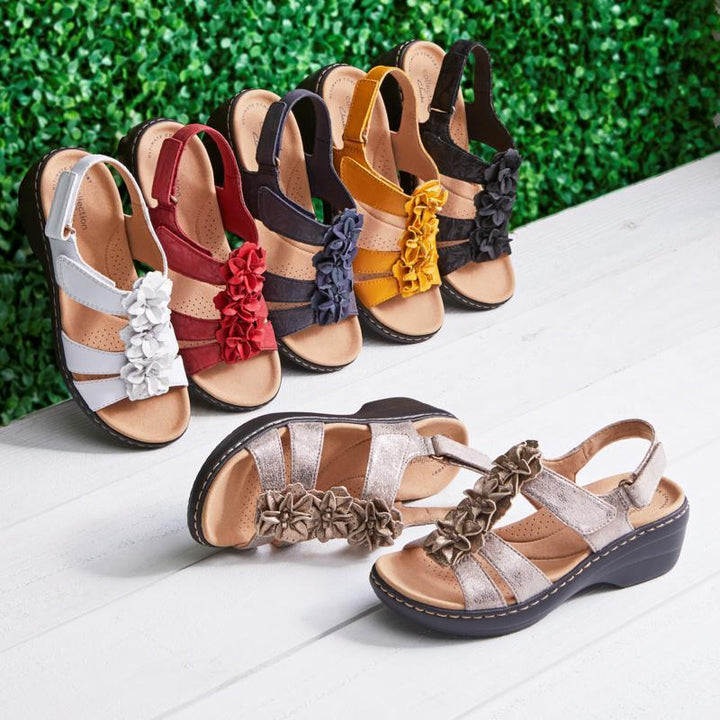 Kairalise | Retro Roman-Style Wedge Sandals