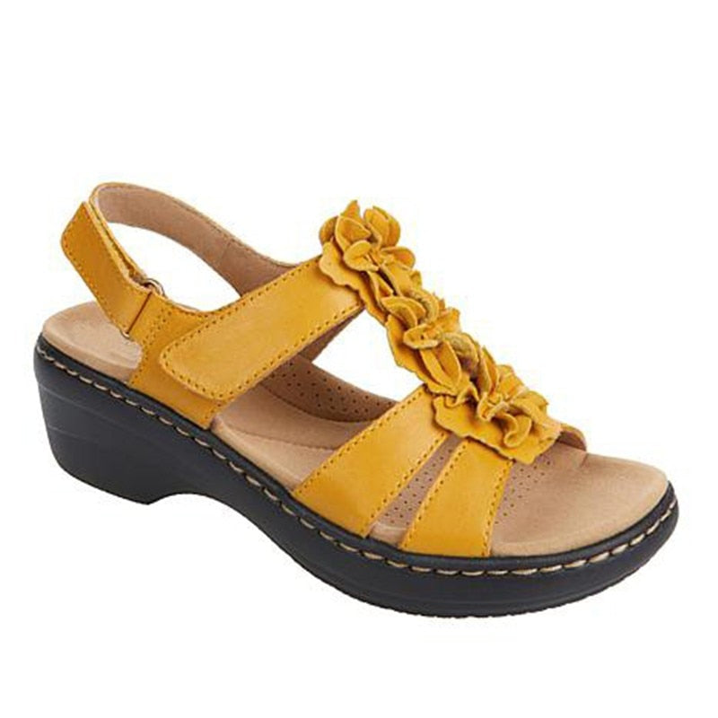 Kairalise | Retro Roman-Style Wedge Sandals