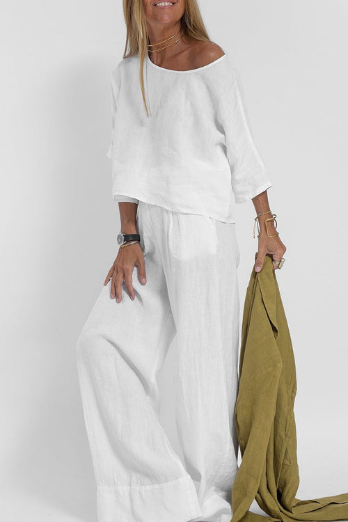Kelvynn | Relaxed Top & Wide Leg Pants Two-Piece Set