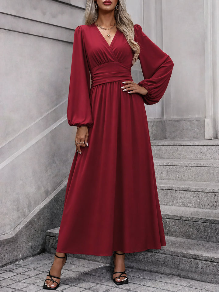 Kesiisse | Women's Elegant Wedding Guest Dress — Red