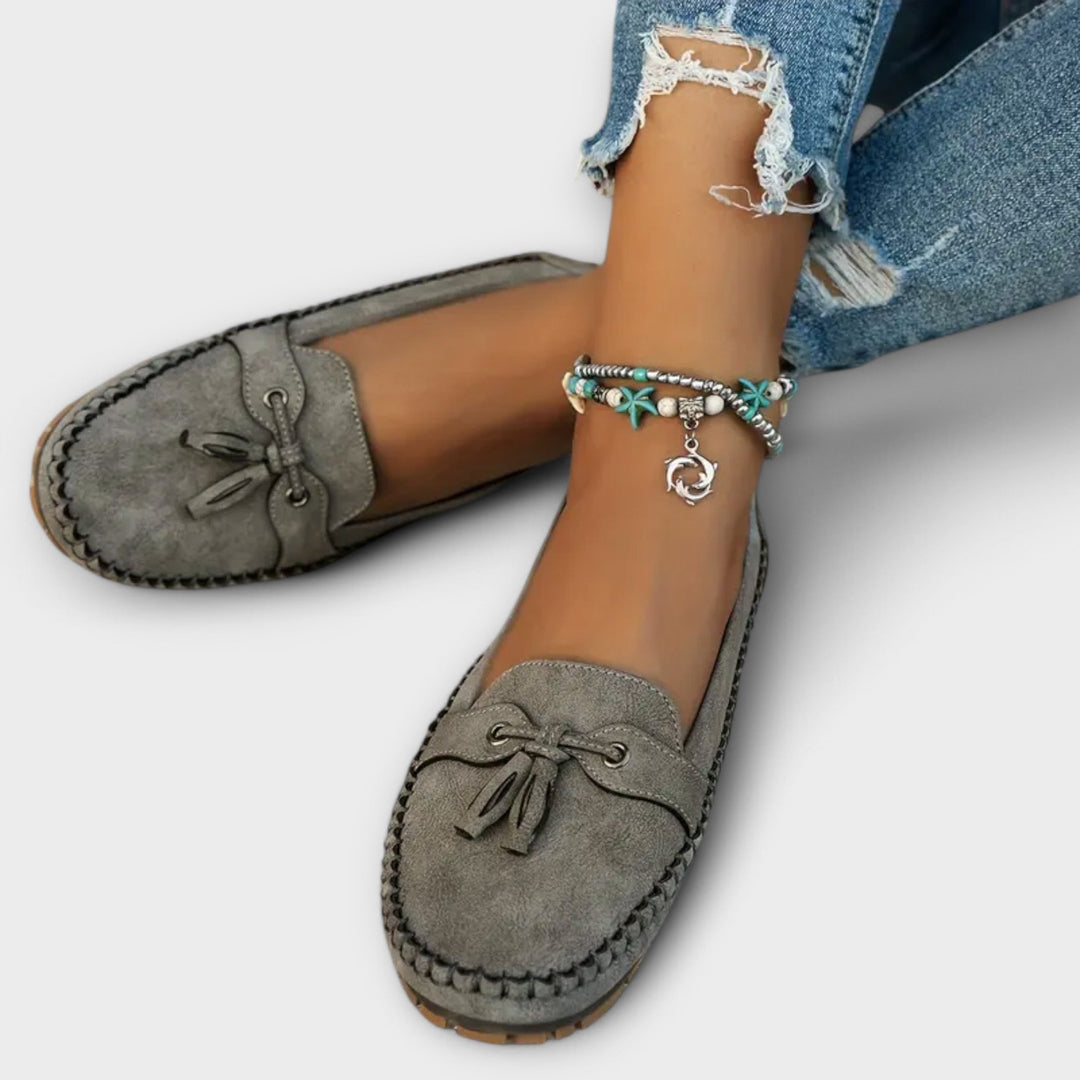 Lily | Women's Orthopedic Comfort Slip-On Orthopaedic Loafers — Grey