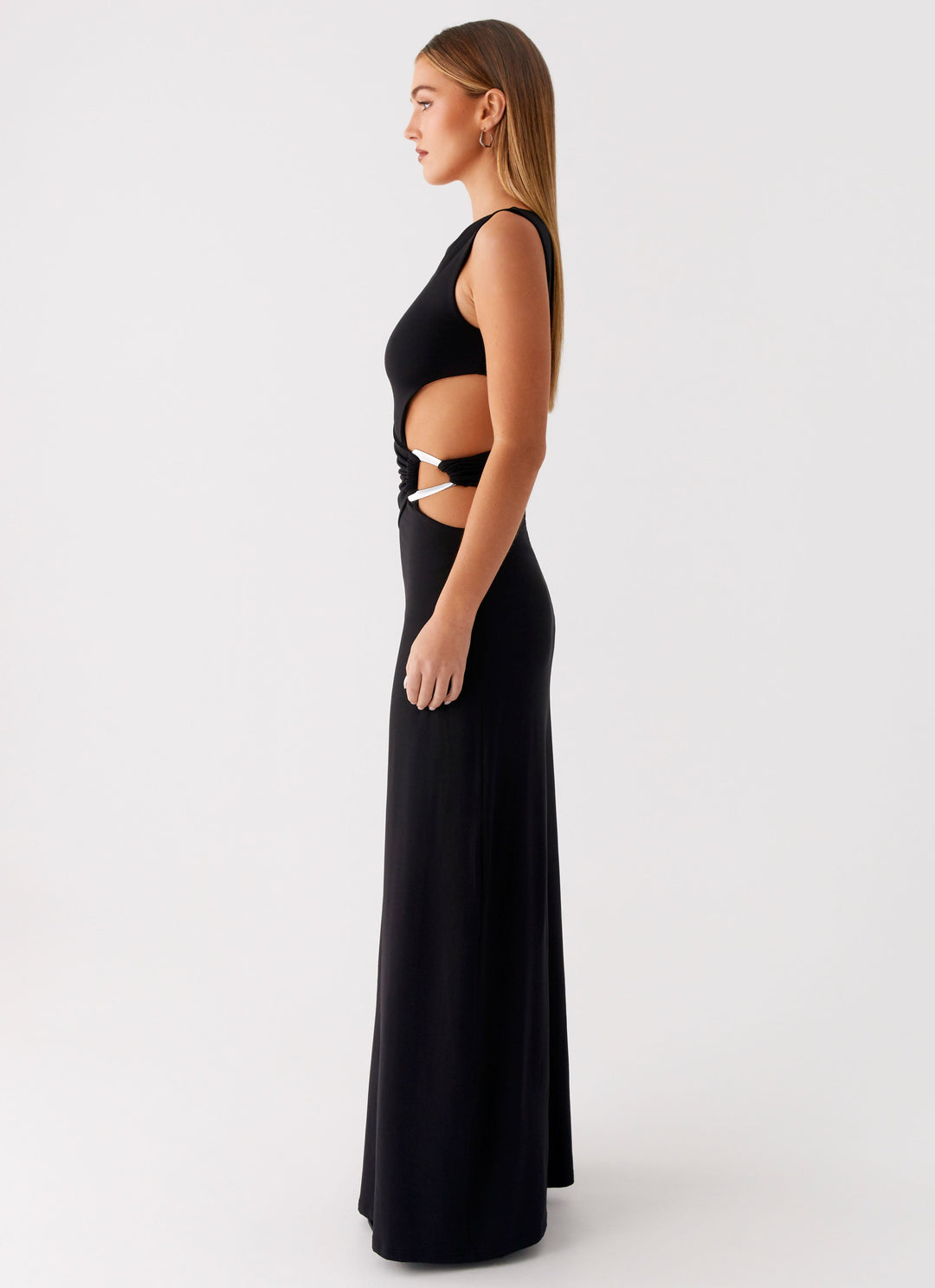Lisettecine | Women's Elegant Maxi Dress - Black — 2