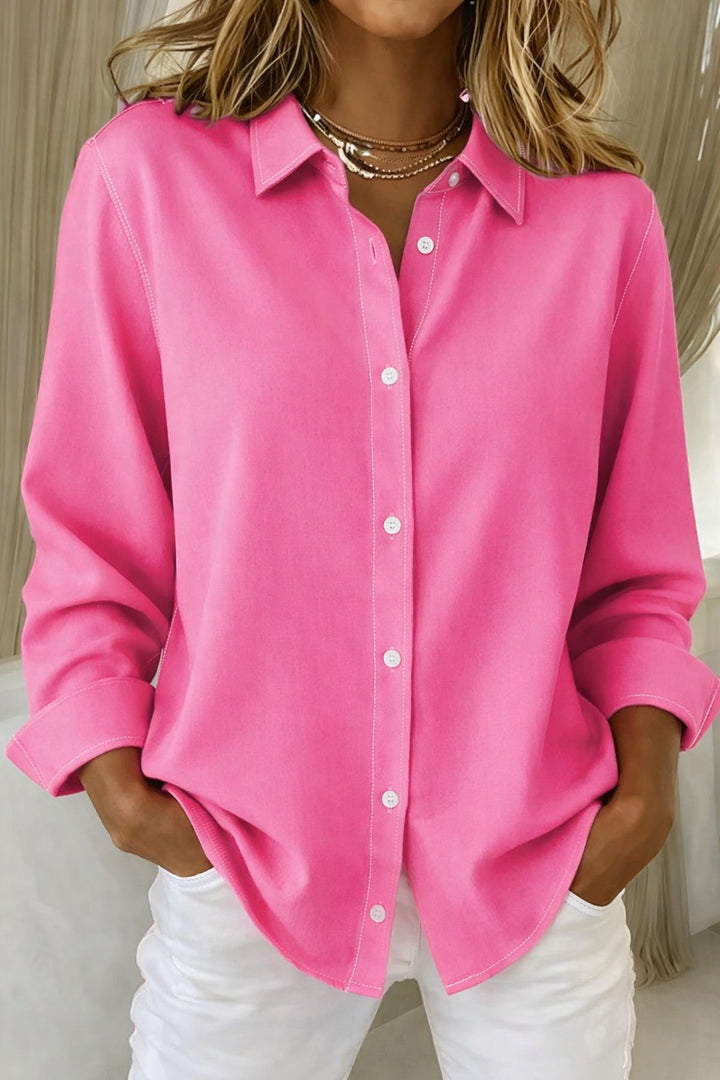 Lumimira | Women's Casual Relaxed Button Down Shirt — 1
