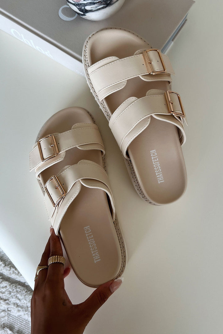 Lunisse | Women's Comfortable Sandals - Nude — 2