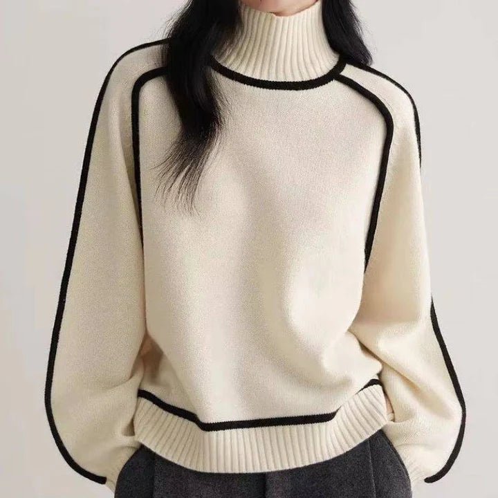 Marcellina | Women's Casual Stretch Anabella Couture Cashmere Turtleneck Tops — 2