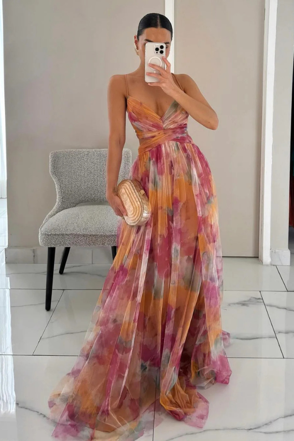 Melisanlyn | Women's Elegant Chic Flowy Evening Dress for Special Events — 1
