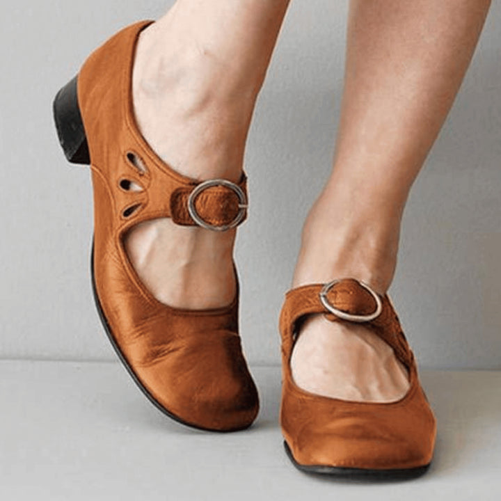 Mia | Women's Comfort Slip-On Mary Jane pumps with Riemen – elegant, Zeitlos && Vielseitig Flats — 1