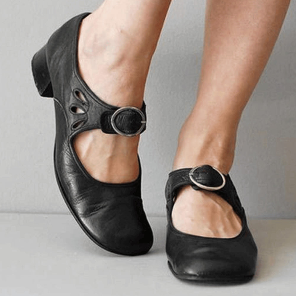 Mia | Women's Comfort Slip-On Mary Jane pumps with Riemen – elegant, Zeitlos && Vielseitig Flats — 2