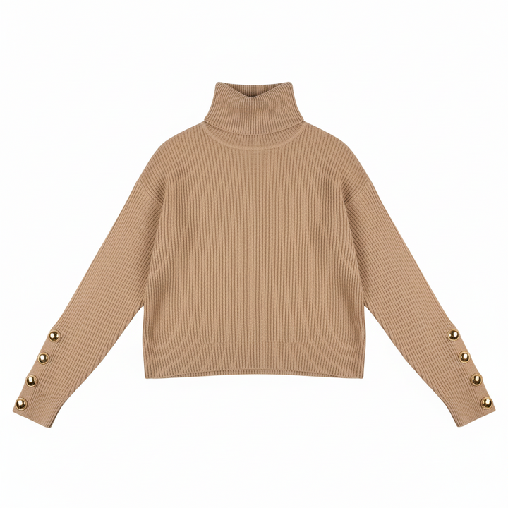 Nicoletta | Women's Cozy Elegant Turtleneck Knit Sweater For — 2