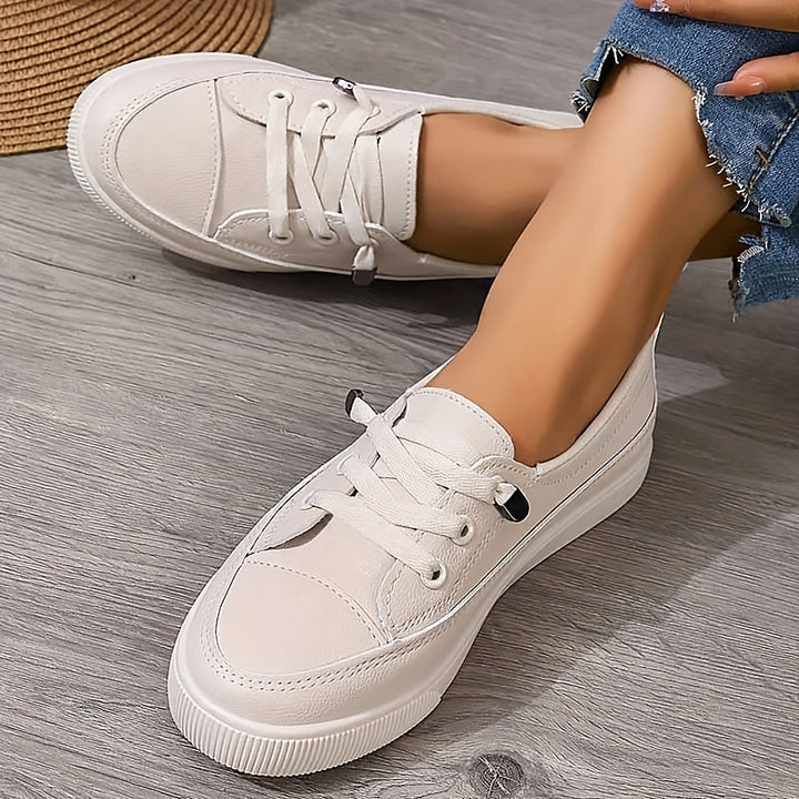 Noelle | Women's Comfortable Casual Orthopedic Sneakers — Beige