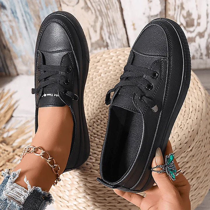 Noelle | Women's Comfortable Casual Orthopedic Sneakers — Black