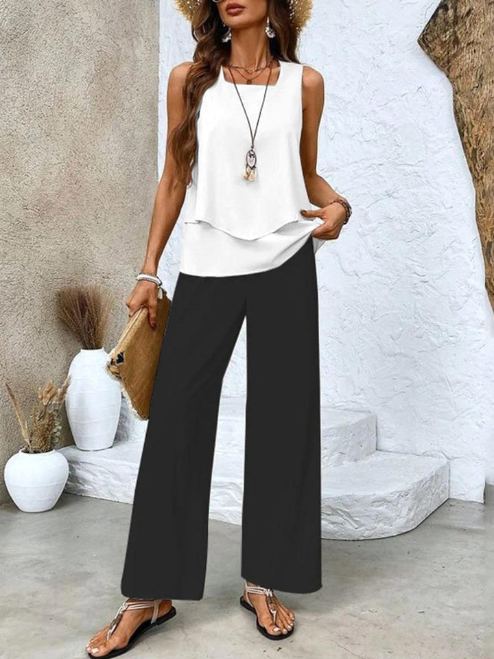 Novaine | Women's Matching Chic Two-Piece Set — 2
