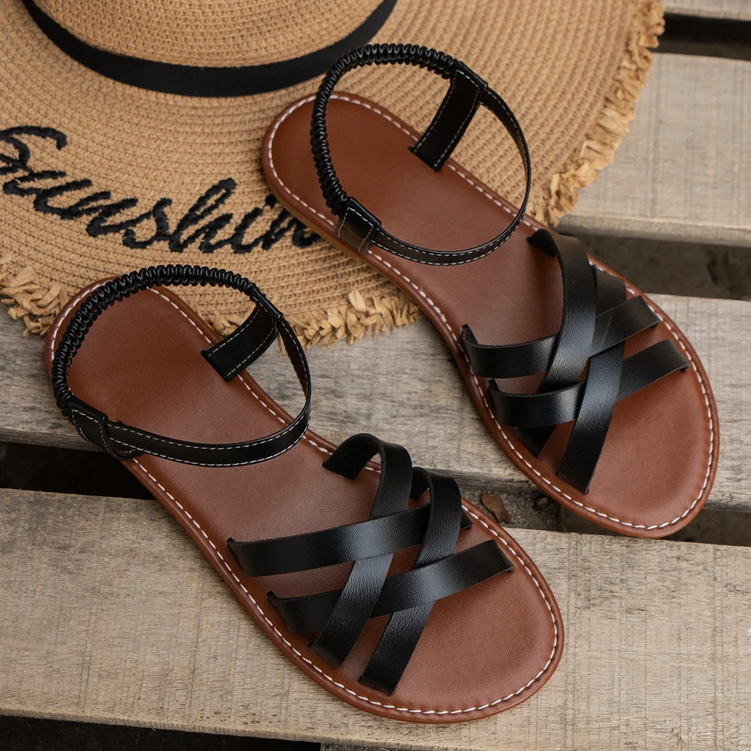 Novaoura | Women's Comfortable Orthopedic Sandals — Black