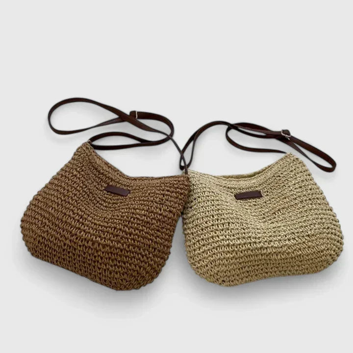 Oriareth | Women's Casual Stretch Woven Straw Crossbody Bag Top — 1