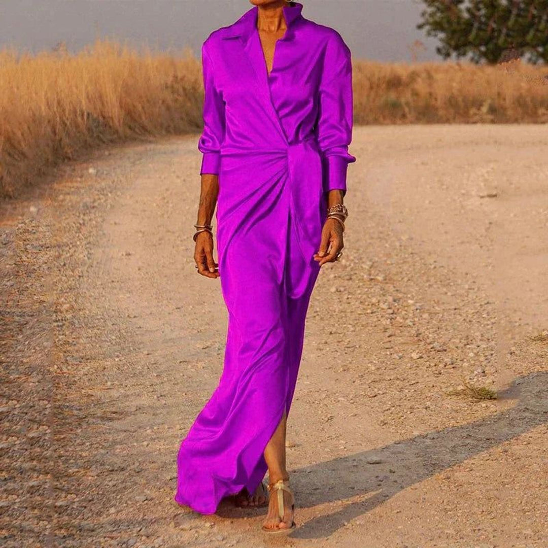 Orlaoura | Women's Elegant Long Dress — Purple