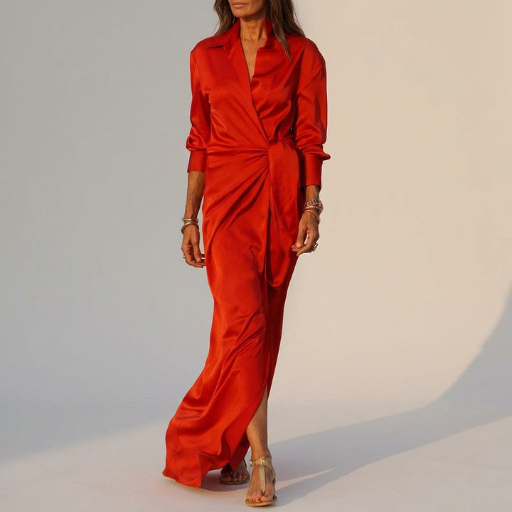 Orlaoura | Women's Elegant Long Dress — Red