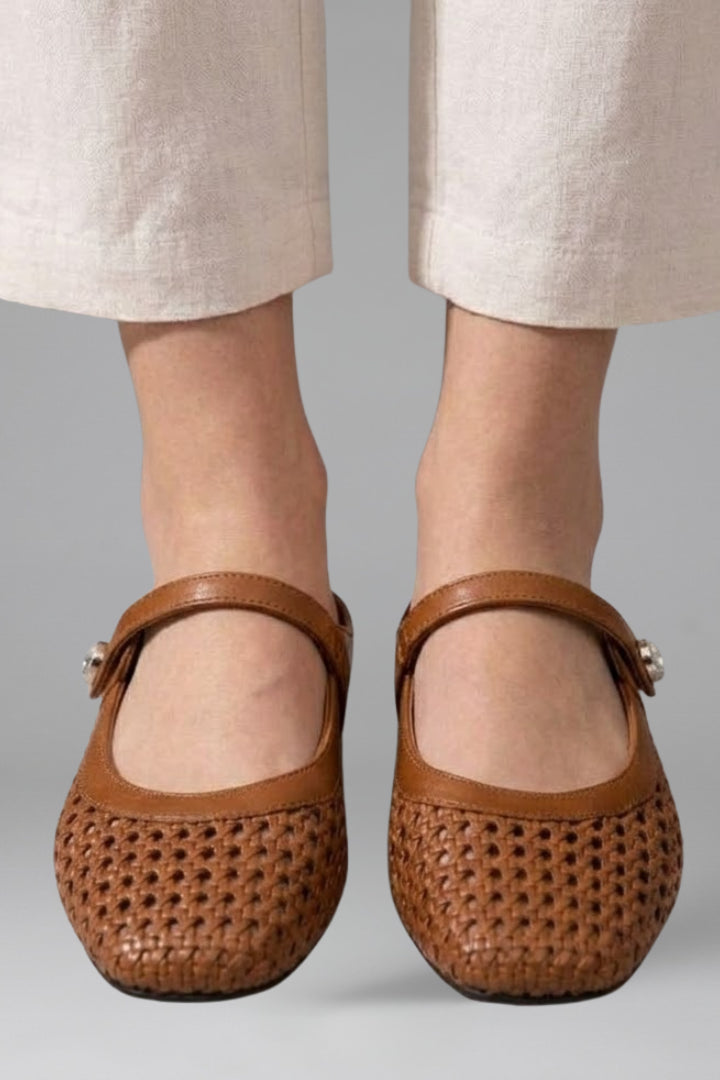 Pia | Women's Casual Stretch Mules Shoes with Woven Upper for Spring Tops — 3