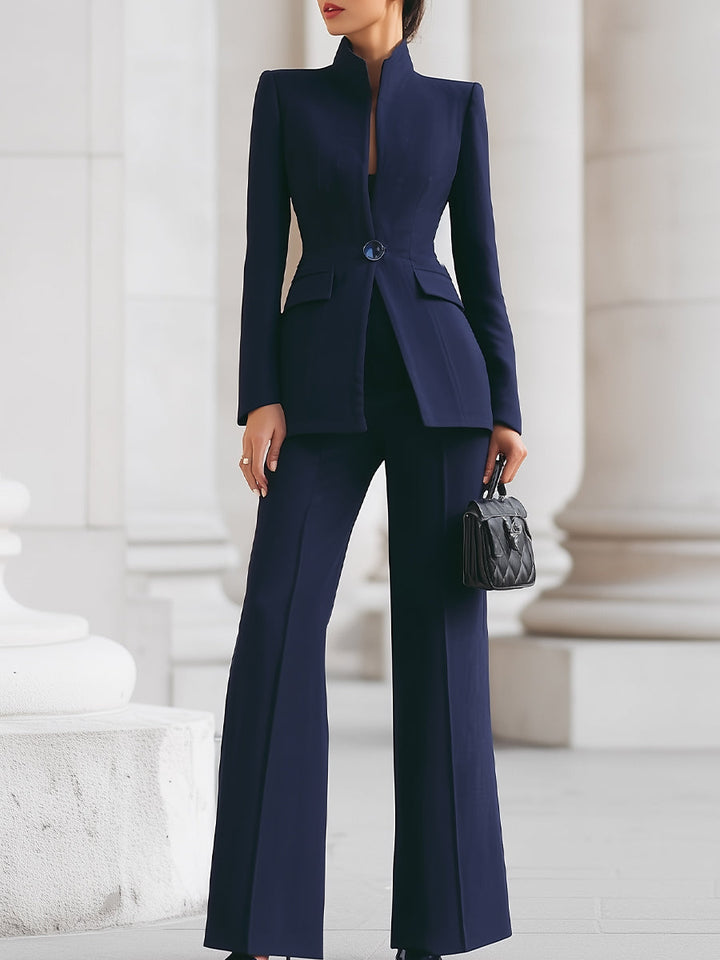 Quintessa | Women's Tailored Single-Button Blazer Pants — 1