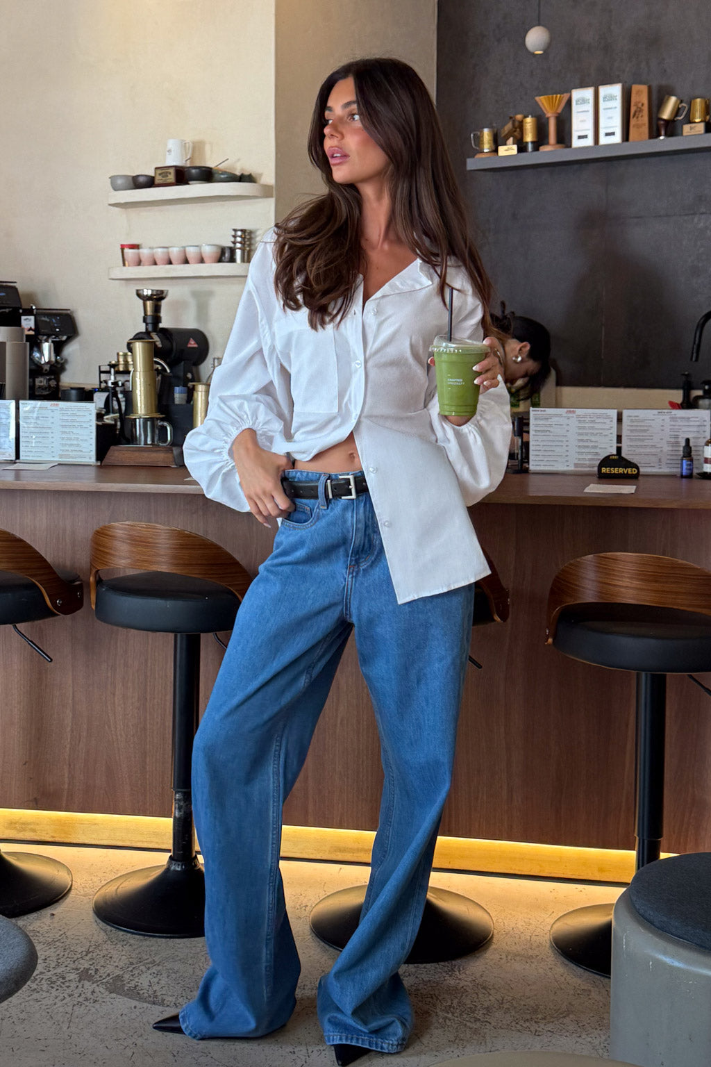 Rosamora | Women's Blouse Casual Outfit - White