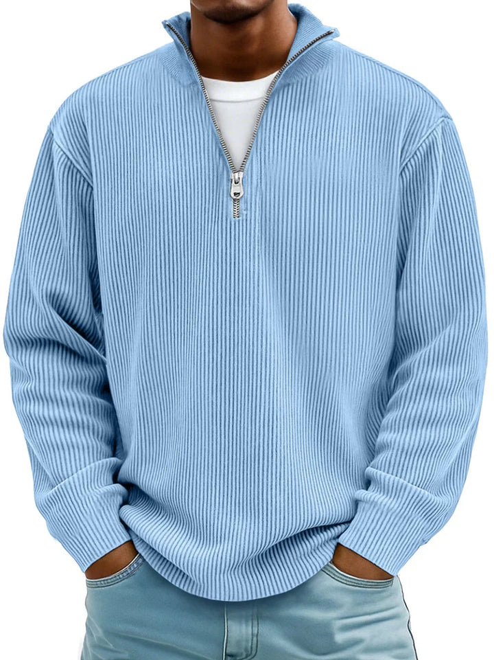 Saskia | Women's Knit Cozy Trendy Style-Pullover Sweaters — Blau