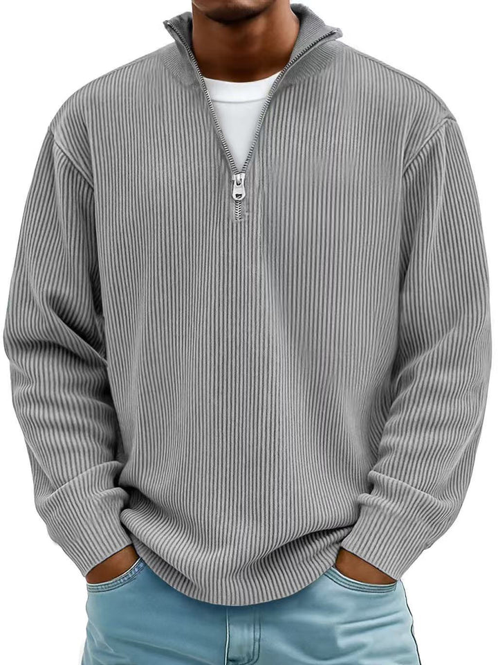 Saskia | Women's Knit Cozy Trendy Style-Pullover Sweaters — Grau