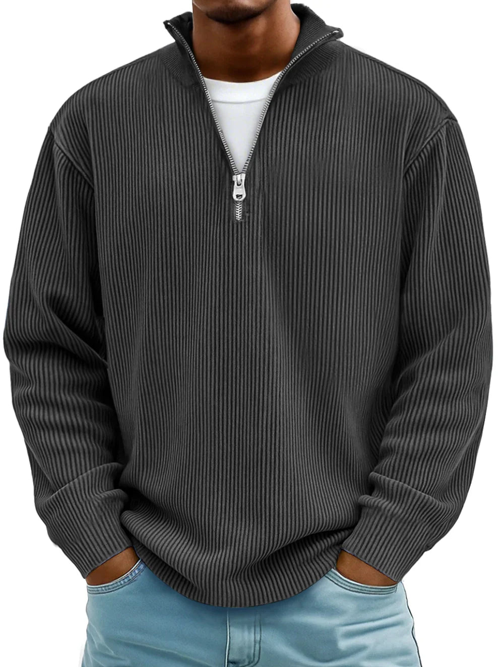 Saskia | Women's Knit Cozy Trendy Style-Pullover Sweaters — Schwarz