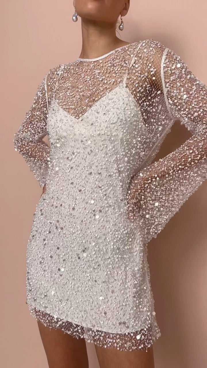 Serenisse | Women's Two-Piece Matching Dress — White
