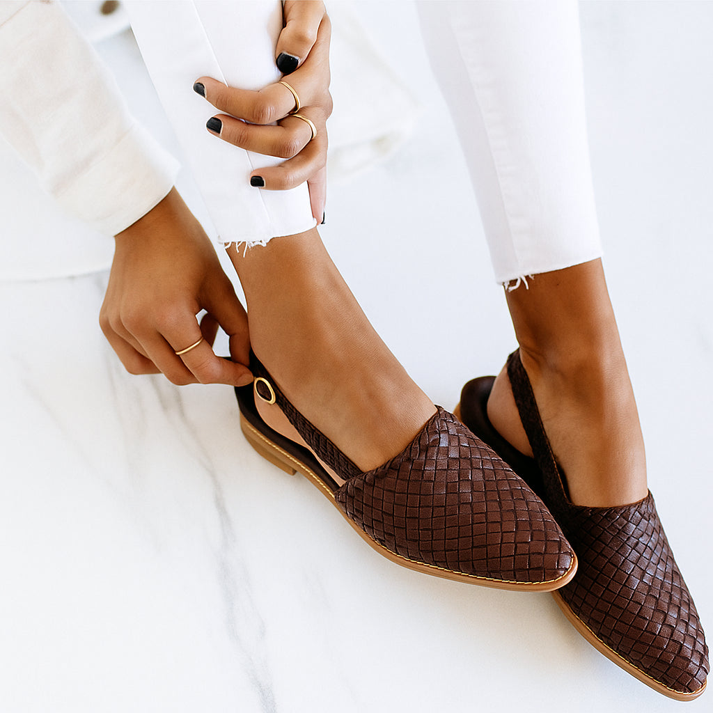 Serria | Women's Comfortable Leather Comfort Sandals — Brown