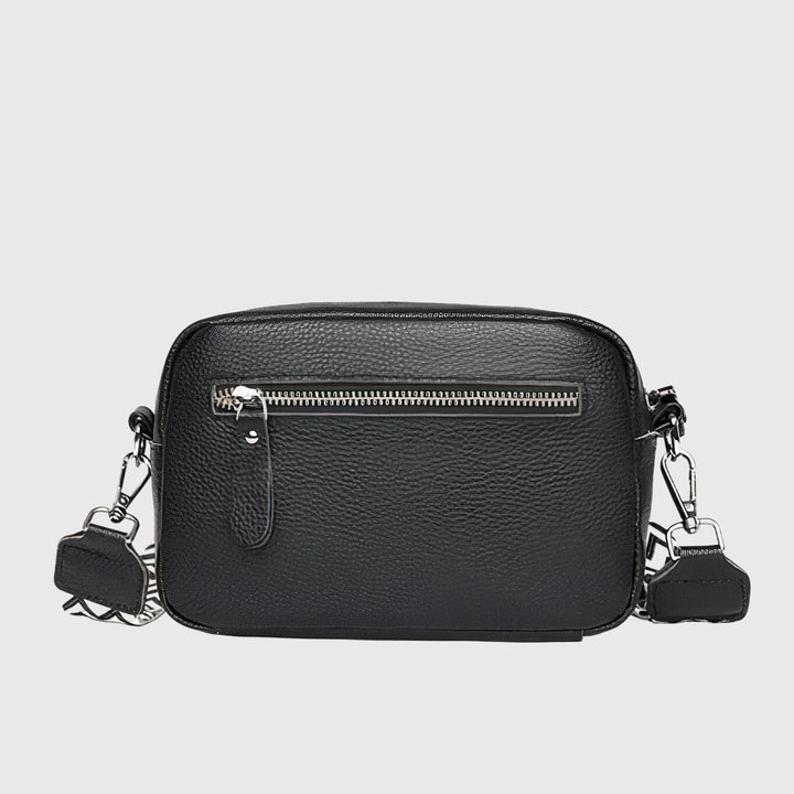 Solisse | Women's Casual Stretch Leather Crossbody Bag with Wide Strap Top — 2